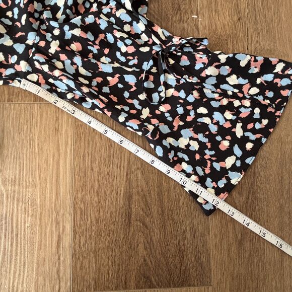 41 Hawthorn Black Multicolored Patterned Chiffon Top - Size XL - Picture 8 of 9